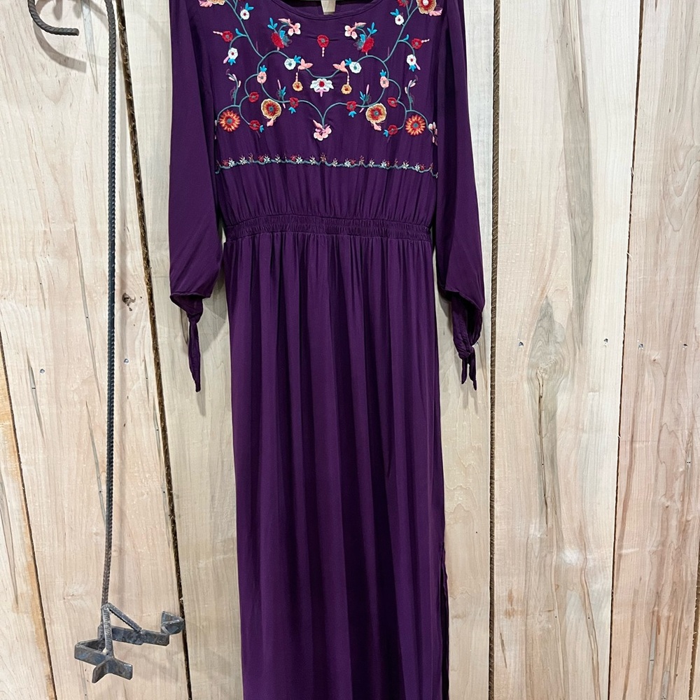 JODIFL Purple Pink Long Sleeve Sundress